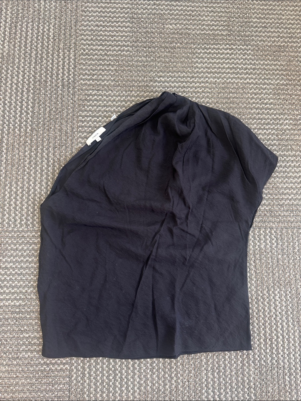 Vince Black One Shoulder Blouse, size S - Picture 3 of 6